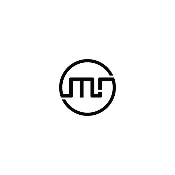 初期の手紙氏のロゴやRmのロゴベクトルデザインテンプレート — ストックベクタ