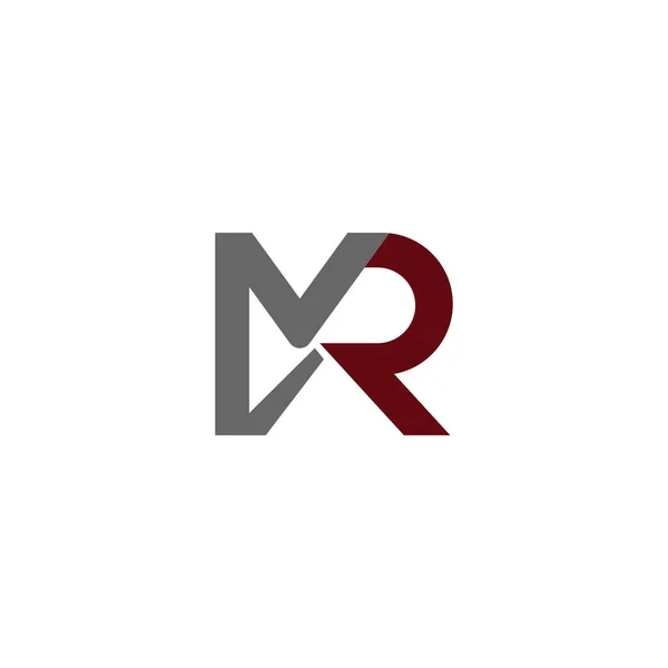 初期の手紙氏のロゴやRmのロゴベクトルデザインテンプレート — ストックベクタ