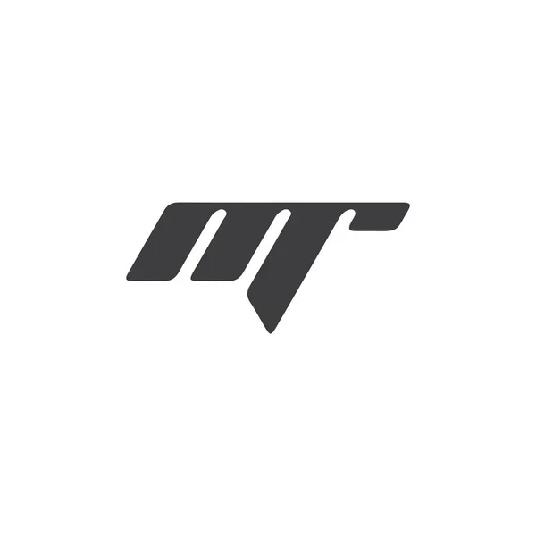 Logotipo Letra Inicial Modelo Design Vetor Logotipo — Vetor de Stock