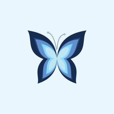 Kelebek logo tasarım şablonu