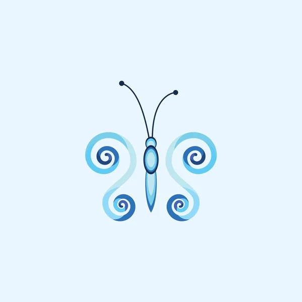 Schmetterling Logo Design Vorlage — Stockvektor