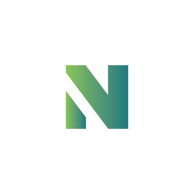 İlk harf nv logosu veya vn logo vektör tasarım şablonu