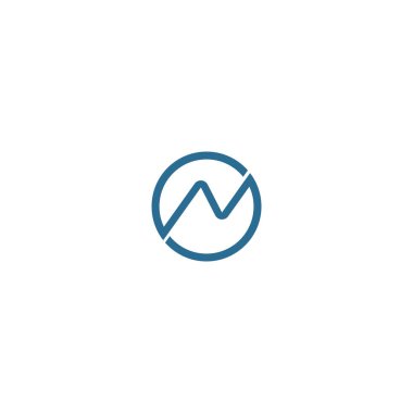 İlk harf nv logosu veya vn logo vektör tasarım şablonu