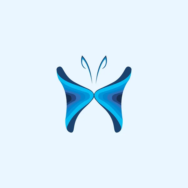 Vorlage Schmetterling Logo Vektor Design — Stockvektor