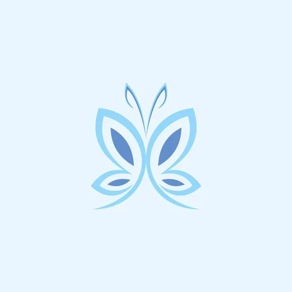 Mariposa Logotipo Vector Diseño Plantilla — Archivo Imágenes Vectoriales