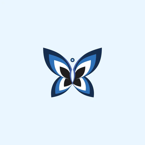 Mariposa Logotipo Vector Diseño Plantilla — Vector de stock