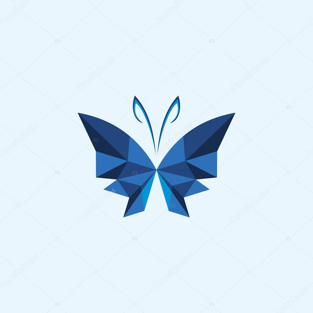 Butterfly logo vector design template