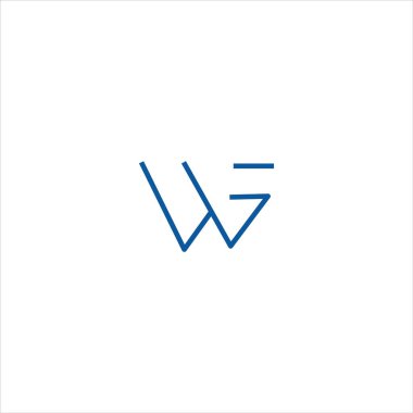 İlk harf wg logosu veya gw vektör tasarım şablonu