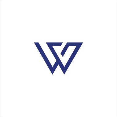 İlk harf wg logosu veya gw vektör tasarım şablonu