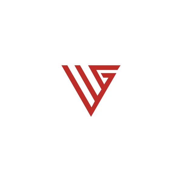 Początkowe Logo Litery Lub Wzór Wzorca Wektora Logo — Wektor stockowy