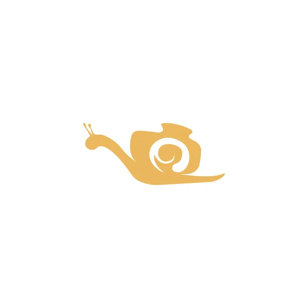 Snail Logo Vector Design Template — Stock Vector