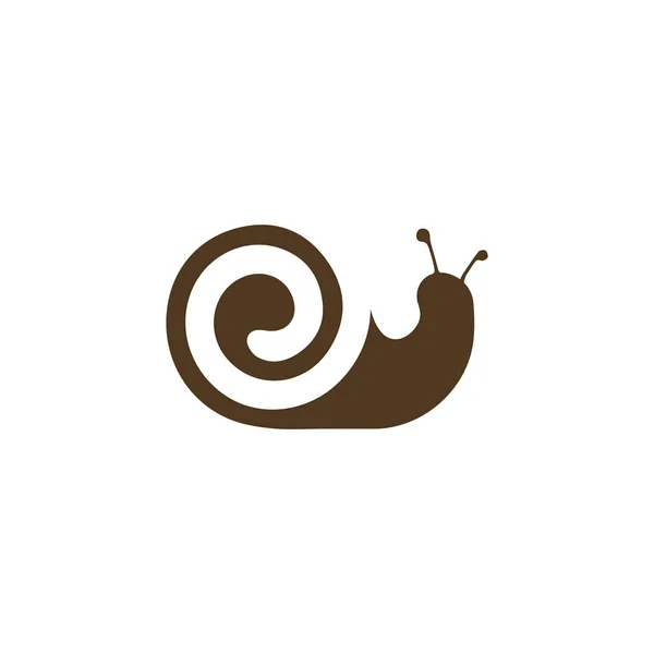 Snail Logo Vector Design Template — Stock Vector