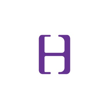 İlk harf bh logo veya hb logo vektör tasarım şablonları