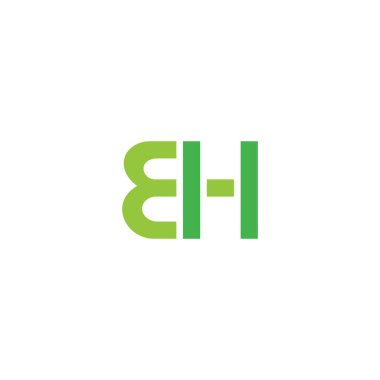 İlk harf bh logo veya hb logo vektör tasarım şablonları