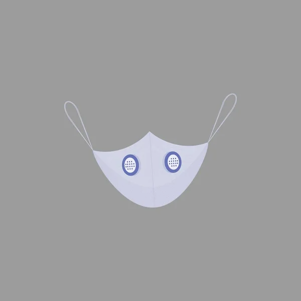 Diseño Máscara Para Prevención Del Virus Corona Ilustrador — Vector de stock