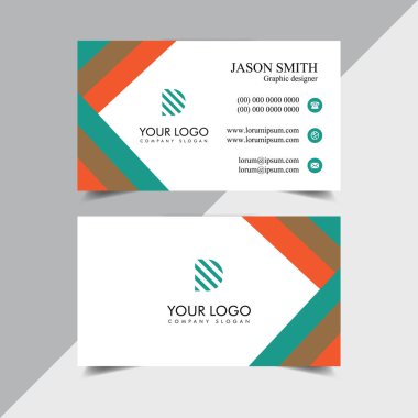 Modern Şirket Kartı Tasarım Şablonu