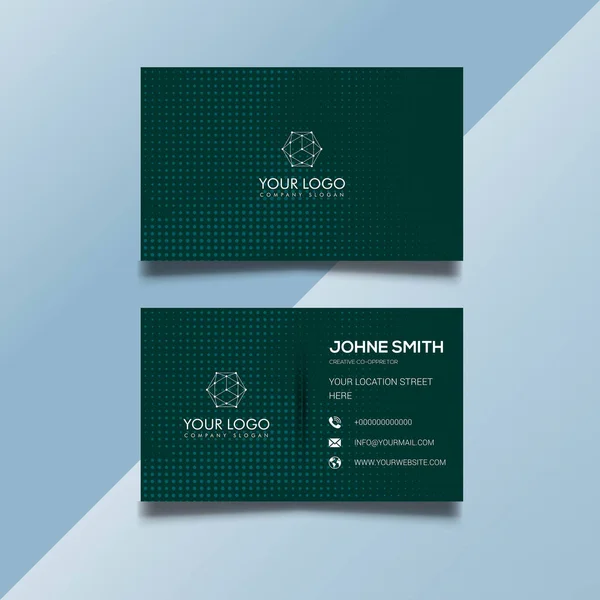 Moderne Corporate Business Card Ontwerp Template — Stockvector
