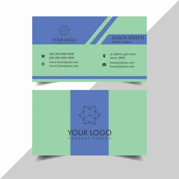 Moderne Corporate Business Card Ontwerp Template — Stockvector