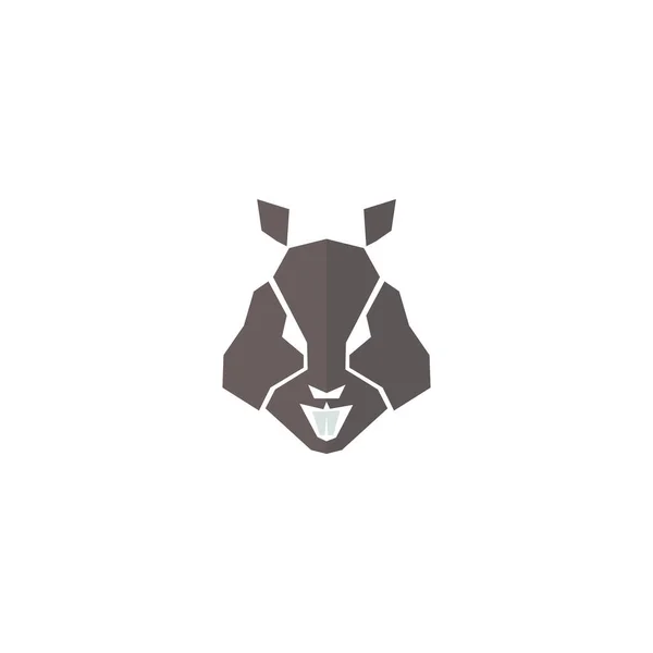 Modelo Design Vetor Logotipo Rato —  Vetores de Stock