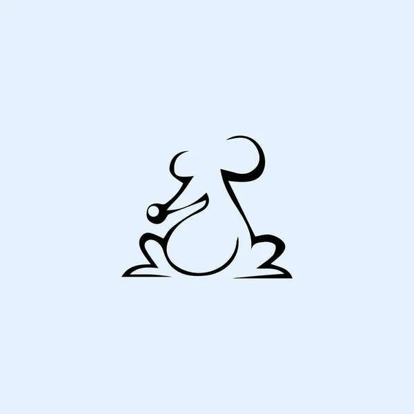 Шаблон Векторного Дизайна Логотипа Крысы — стоковый вектор