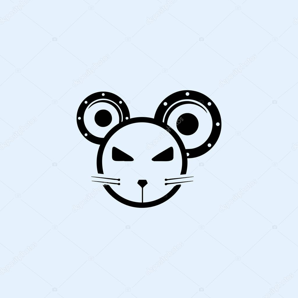 Rat logo vector design template