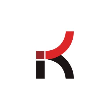 İlk harf k logo vektör tasarım şablonu