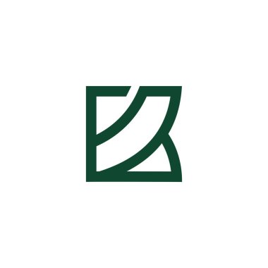 İlk harf k logo vektör tasarım şablonu