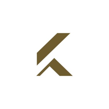 İlk harf k logo vektör tasarım şablonu