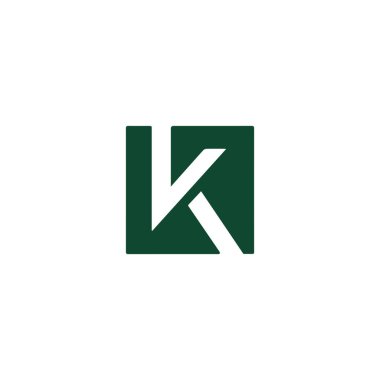 İlk harf k logo vektör tasarım şablonu