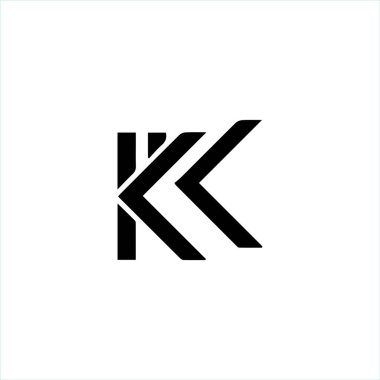 İlk harf k logo vektör tasarım şablonu