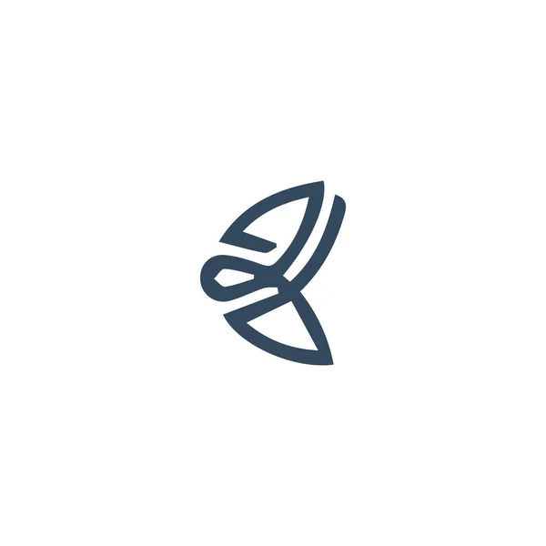 Letra Inicial Logo Vector Diseño Plantilla — Vector de stock