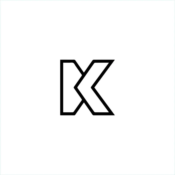 Ursprunglig Bokstav Logotyp Vektor Design Mall — Stock vektor