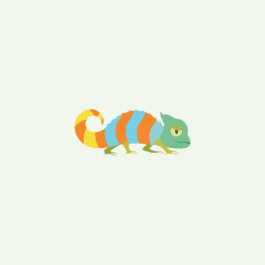 Gecko Kertenkele Logo Vektör Tasarım Şablonları