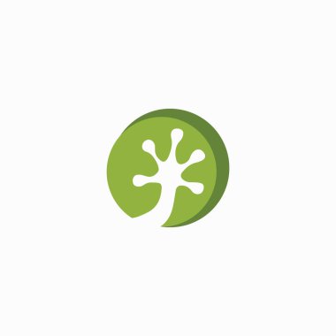 Gecko Kertenkele Logo Vektör Tasarım Şablonu