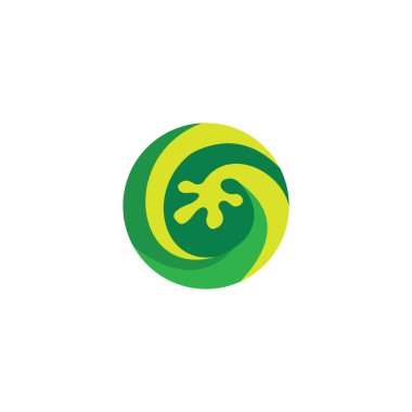 Gecko Kertenkele Logo Vektör Tasarım Şablonu