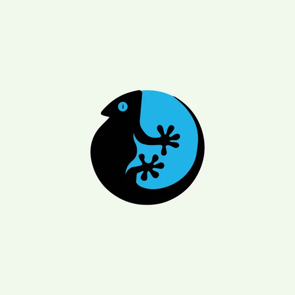 Geco Lizard Logo Modelli Design Vettoriale — Vettoriale Stock