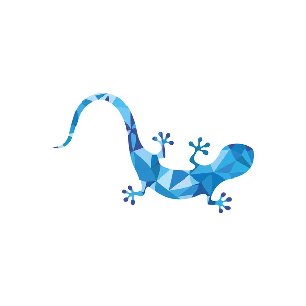 Modèle Conception Vectorielle Logo Gecko Lizard — Image vectorielle