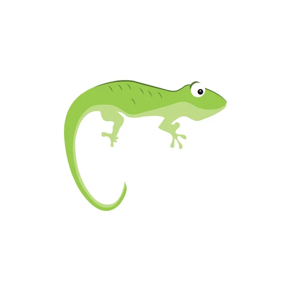 Gecko Lizard Logo Vetor Design Template —  Vetores de Stock