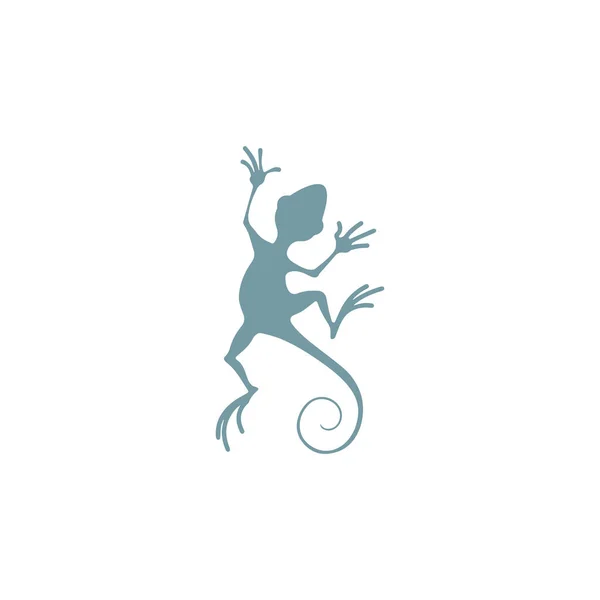 Gecko Lizard Logo Vector Design Template — стоковий вектор