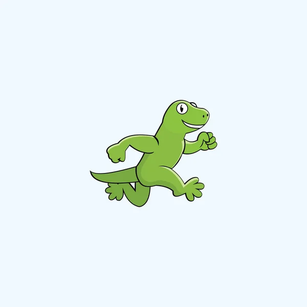 Modèle Conception Vectorielle Logo Gecko Lizard — Image vectorielle