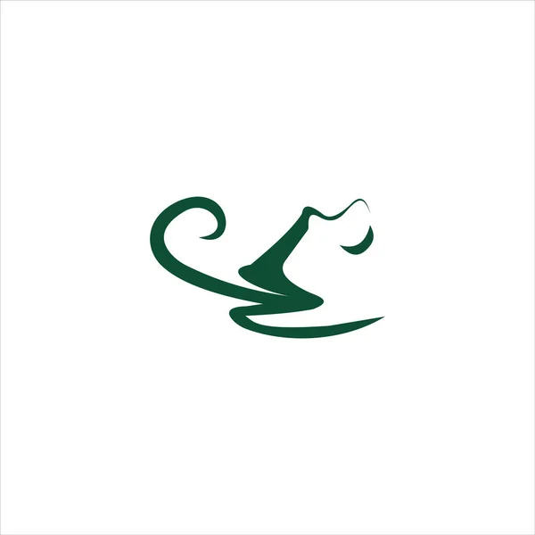 Ящерица Логотип Векторного Дизайна — стоковый вектор