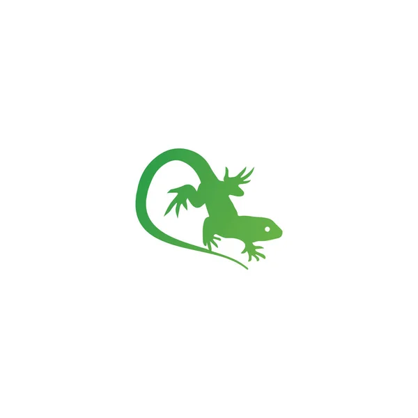 Ящірка Логотип Векторний Дизайн Шаблон — стоковий вектор