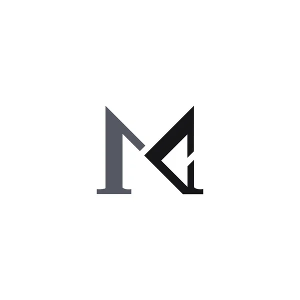 初始字母Mc标志或厘米标志向量设计模板 — 图库矢量图片