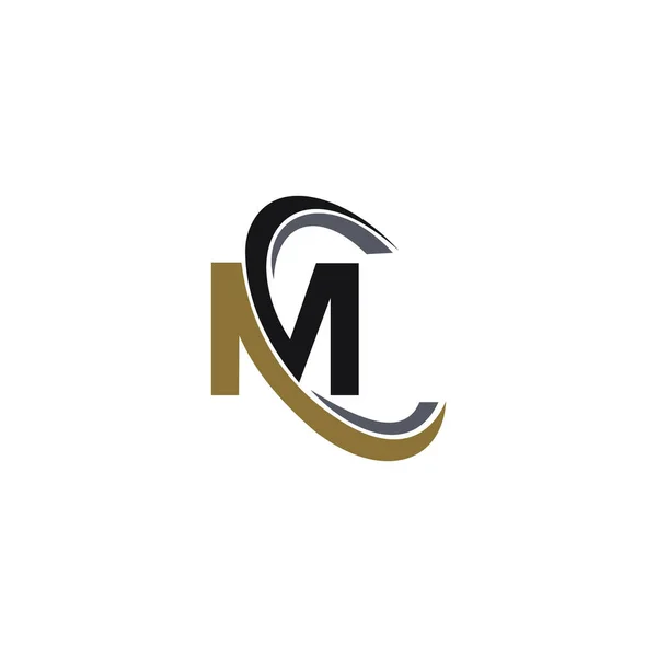 Letra Inicial Logotipo Logotipo Modelo Design Vetor — Vetor de Stock