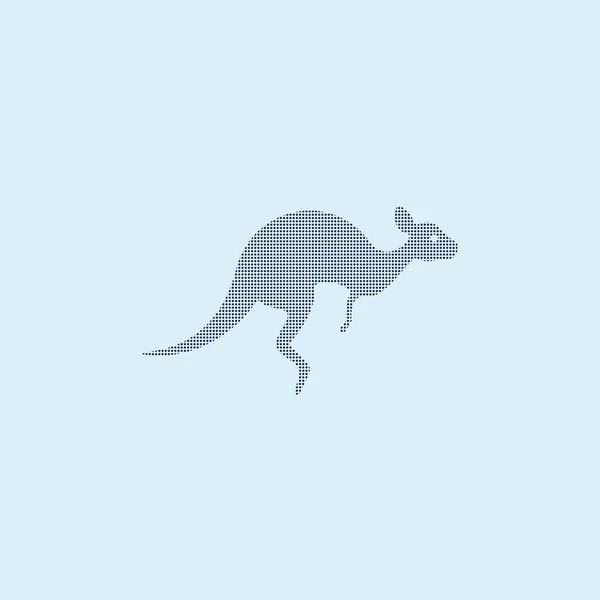 Modèle Conception Vectorielle Logo Kangourou — Image vectorielle