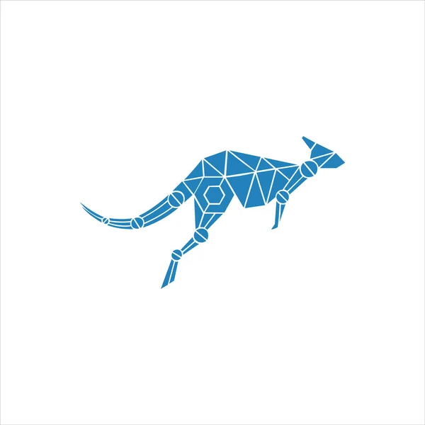 Kangaroo Logo Vector Design Template — Stock Vector