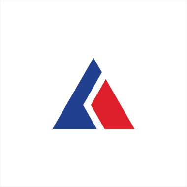 İlk Harf ak logosu veya ka logo vektör tasarım şablonu 