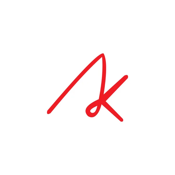 イニシャルレタークロゴまたはKaロゴベクトルデザインテンプレート — ストックベクタ