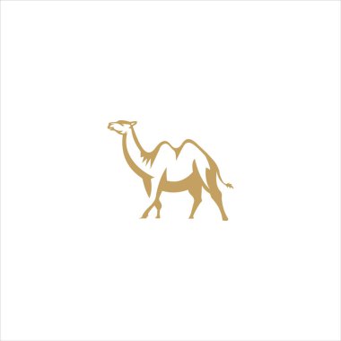 Desert Animal Camel Logo Şablonu