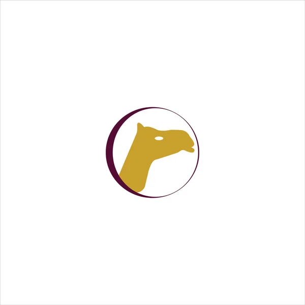 Desert Animal Camel Logo — стоковый вектор